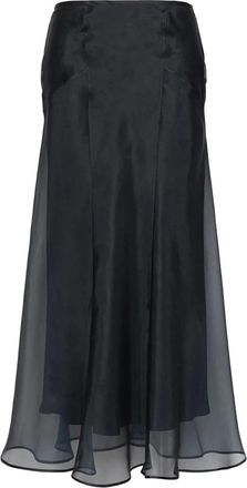 Max Mara Falda Midi - Skirts - Mujer - Negro - S