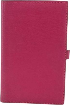 Herm&egrave;s Pre-owned Wallets, female, Pink, Size: ONE SIZE Pre-owned Agenda A6 Day Planner Housse