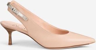 AGL Stana Leather Sling Back in Powder Pink at Nordstrom, Size 38.5