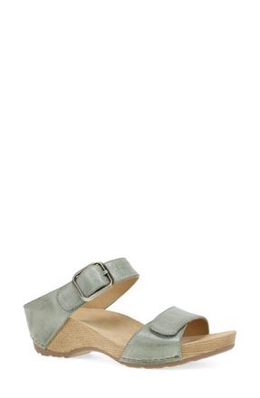 Dansko Tanya Slide Sandal in Sage Milled Burnished at Nordstrom, Size 10.5-11Us