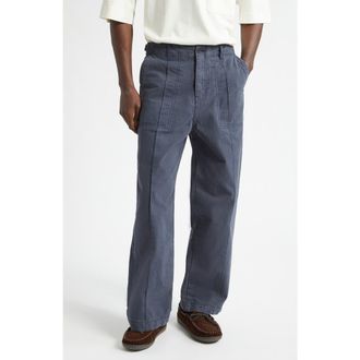 The Elder Statesman Herringbone Carpenter Pants in Twilight at Nordstrom, Size 30
