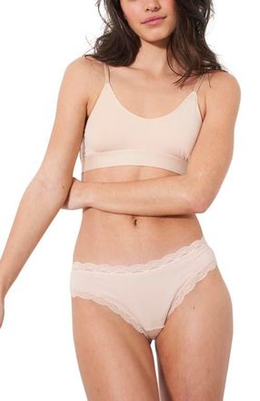 Stripe and Stare Brazilian Four Pack in Sand Essentials at Nordstrom, Size X-Small Uk