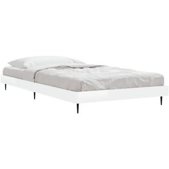 vidaXL Vidaxl - Estructura De Cama Madera De Ingenier&iacute;a Blanco Brillo 100x200cm