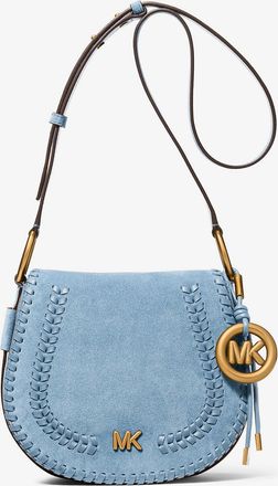 Michael Kors Josie Medium Whipstitched Suede Saddle Bag