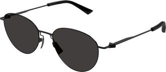 Bottega Veneta BV1268S001 Browline Full Rim Sunglasses - Black