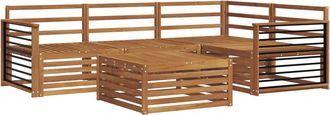 vidaXL Conjunto De Sof&aacute;s De Exterior 5 Uds. Natural Vidaxl