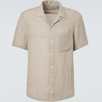 Le Kasha Camicia bowling Botad in lino