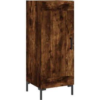 vidaXL Sideboard Smoked Oak 34.5x34x90 cm Engineered Wood Vidaxl