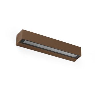 Netlighting Doro20 Integrated LED Up Down Lighter Outdoor Wall Light Brown 3000K IP65