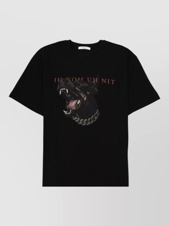 Ih Nom Uh Nit dobermann graphic crew neck short sleeve t-shirt