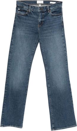 Frame Denim button-fly stretch-cotton jeans - Blue