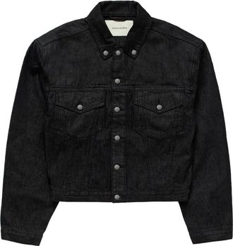 Entire studios shrunken denim jacket - Black