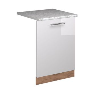 Vicco Panel Frontal Del Lavavajillas Fame-line, Blanco Alto Brillo, 60 Cm, Et M&aacute;rmol Vicco