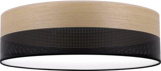 OEM L&aacute;mpara De Techo De Plexi De Madera Negra 50cm Roble Dorado