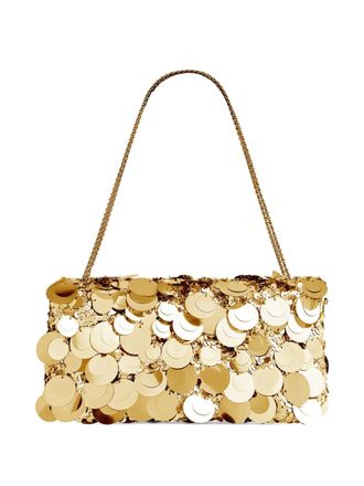 Paco Rabanne sequin-embroidered shoulder bag - Gold