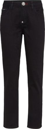 Philipp Plein Angel Boyfriend Jeans - Dames - Slim Fit Jeans - Zwart - W25 - Katoen - Jeans