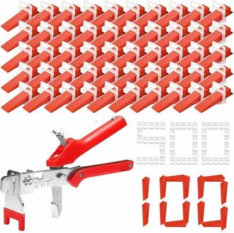 OEM Kit De Nivelaci&oacute;n De Azulejos De 601 Piezas Con 500 Cu&ntilde;as Niveladoras Para Azulejos De 2 Mm, 100 Cu&ntilde;as Niveladoras Reutilizables Y 1 Alicate Para Azul