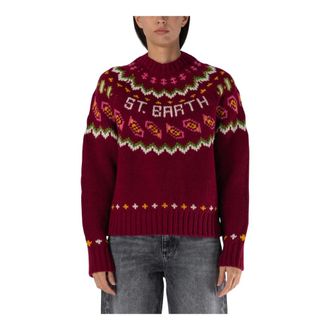 MC2 Saint Barth Dames, Truien, Rood, Maat: S Wol