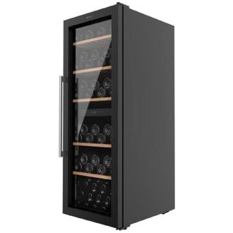 Cecotec Frigorifero per vino de 77 bottiglie de capacit&agrave; con sistema a compressore de raffreddamento che assicura alte prestazioni. Temperatura regolabile e