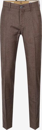 Jacob Cohen Zigarettenhose aus Hahnentritt-Flanell