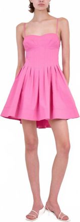 Jonathan Simkhai Kitt Mini Dress In Pink