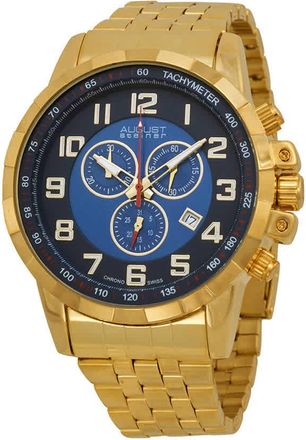 August Steiner Blue Mens Watch AS8118YG
