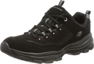 Skechers Womens I Conik Trainers, Black Trubuck/ Black Mesh/ Trim, 6 UK