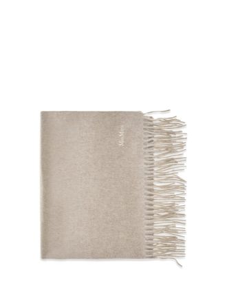 Max Mara Womens Cashmere Scarf Baci Beige Scarfs