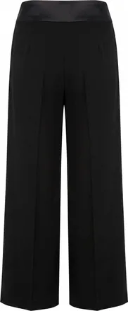 Patrizia Pepe Womens Tailored Trousers High-Waist Black Main Fabric: Polyester