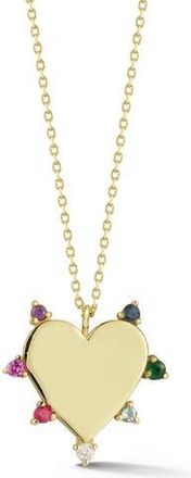 Ember Fine Jewelry 14K Gold Heart Pendant Necklace at Nordstrom Rack, Size 17