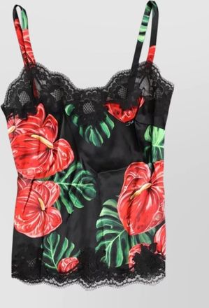 Dolce & Gabbana floral-print silk camisole