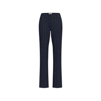 Marella Emmcomodo Rechte Broek - Dames - Broeken - Blauw - Maat: 2XS Leer