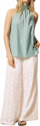 FRNCH Womens Francesco Pio Trouser In White