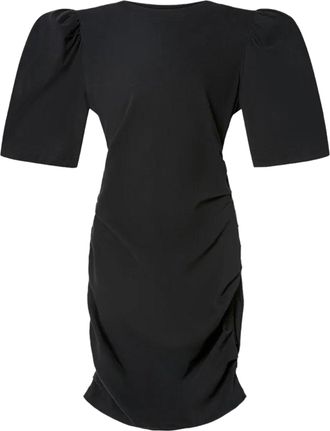 Isabel Marant Fitted Black Mini Dress with Ruched Detailing