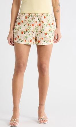 Vinyl Icons Floral Print Shorts in Marshmallow at Nordstrom Rack, Size X-Small