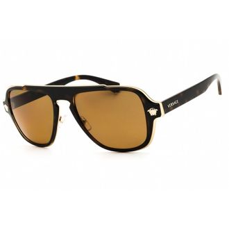 Versace Mens Brown Rectangular Sunglasses 0VE2199