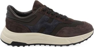 Hogan Dark Brown Logo Hyperlight Sneakers