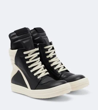 Rick Owens Geobasket leather sneakers
