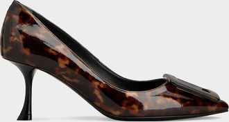 Roger Vivier Viv & apos; in the City 65mm Printed Patent Leather Pumps