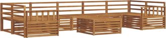 vidaXL Conjunto De Sof&aacute;s De Exterior 8 Uds. Natural Vidaxl