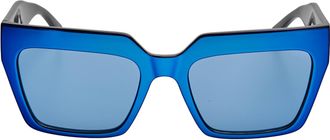 Karl Lagerfeld Dames Brede Geometrische Zonnebril KL6181S N