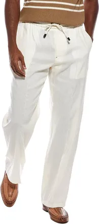 Isaia Wool & Linen-Blend Trouser