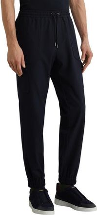 Reiss Hidden Straight Leg Pants in Navy at Nordstrom, Size 30