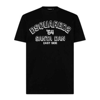 Dsquared2 DSquared2 Heren Santa Dan 64 Premium Katoenen T-Shirt (Zwart)