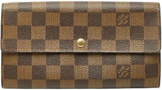 Louis Vuitton Pre-owned Wallets, male, Brown, Size: ONE SIZE Pre-owned Damier Long Wallet