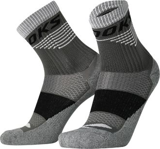 Brooks High Point Crew Socks Gray XL