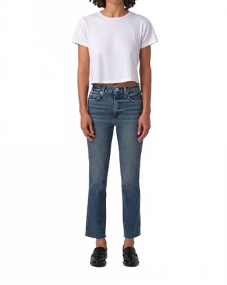 Amo Chloe Crop High Rise Jeans In Kismet