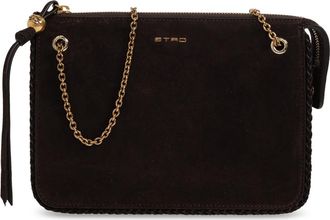 Etro Su&egrave;de Tas Met Logo - Dames - Tassen - Bruin - Maat: ONE Size Su&egrave;de