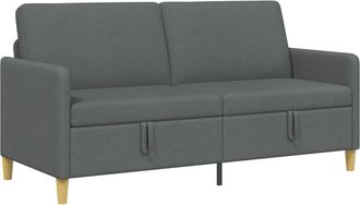 vidaXL Sof&aacute; Con Almacenamiento Gris Oscuro 172 X 78 X 87 Cm Poli&eacute;ster Vidaxl