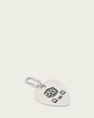 AllSaints Sterling Silver Plectrum Sterling Silver Pendant Charm, Size: One Size